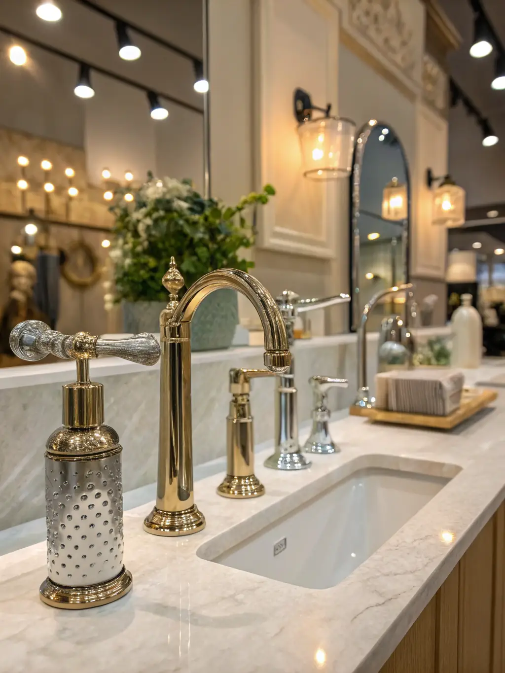 A detailed shot of high-quality materials being used in a bathroom renovation, highlighting XWZ Construction's commitment to quality.